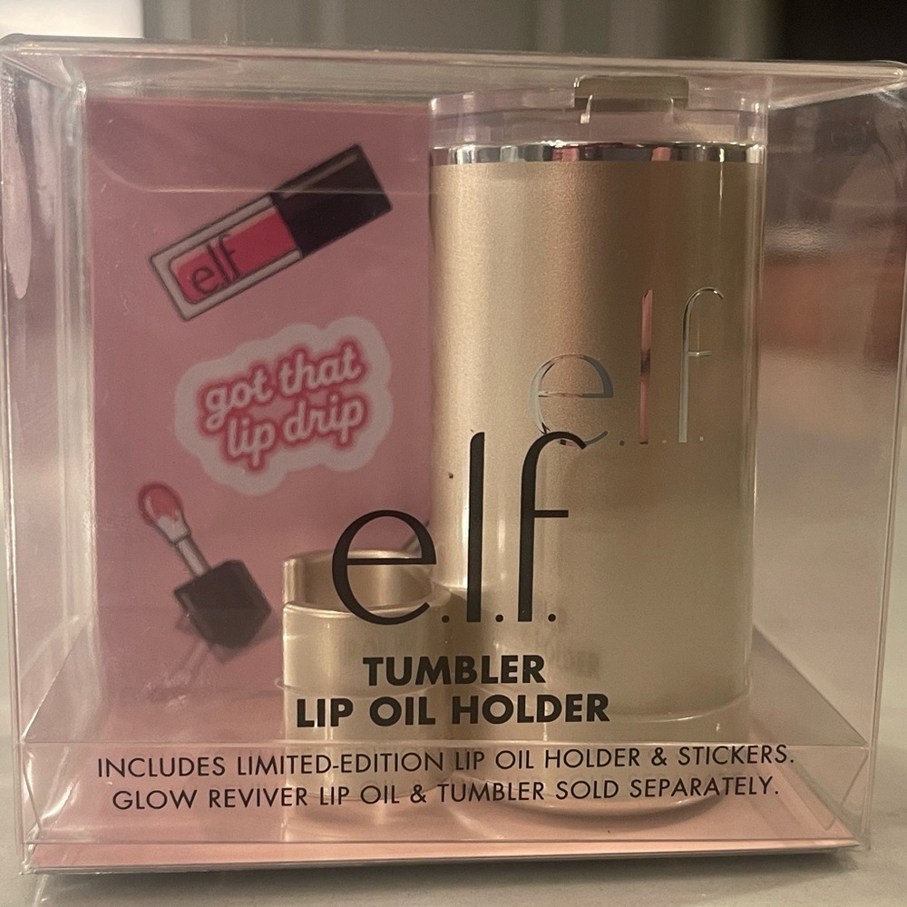 e.l.f. Tumbler Lip Oil Holder in “Honey Talks”